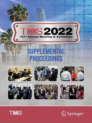 cover image of TMS 2022 151st Annual Meeting & Exhibition Supplemental Proceedings